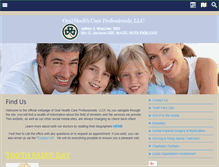 Tablet Screenshot of oralhealthcareprofessionals.com